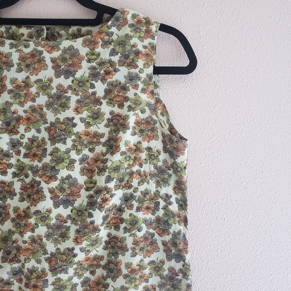 EUC 🌼 70s Vintage Floral Print Shift Dress - Picture 2 of 4
